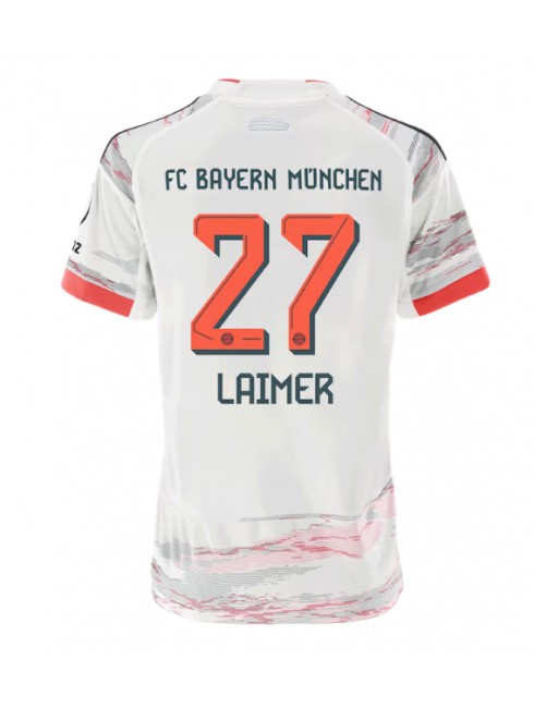 Zenske Futbalové oblečenie Bayern Munich Konrad Laimer #27 2025-26 Krátky Rukáv - Preč Zenske Futbalové oblečenie Bayern Munich Konrad Laimer #27 2025-26 Krátky Rukáv - Preč